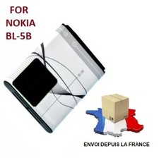 Batterie BL-5B BL5B Pour Nokia 3230 5070 5140 5140i 5200 5300 5500 6020 N90
