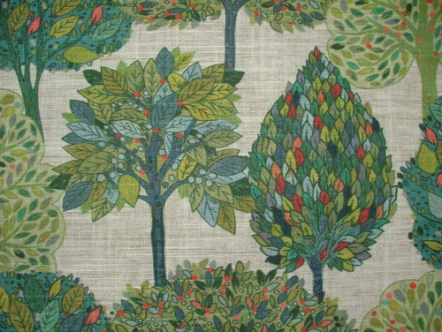 Mélange lin rideau tissu - mélange,
