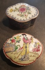 BOITES CHINOISES ANCIENNES FAÏENCE MARQUE