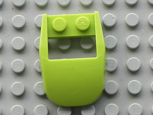 Lego lime wedge 4x3 - 4x3, back