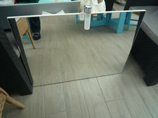 Miroir électrique SDB blanc  pour dessus lavabo 80 x 50 cm avec ampoule LED