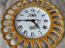 Pendule horloge en céramique