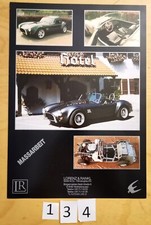 LORENZ & RANKL L+R COBRA Réplique Prospectus + tarifs 2x2 pages 1988 D kit car