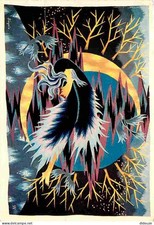 Art - Tapisserie d'Aubusson - Le Sommeil de l'Oiseau Bleu - CPM - Voir Scans Rec