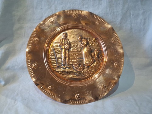 Assiette décorative cuivre - assiette,