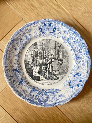 Assiette parlante faience - assiette,