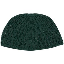 Kippa Green crochetée