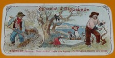 CHROMO 1900-1914 CHOCOLAT AIGUEBELLE AGRICULTURE NOVEMBRE FUMURE RECOLTE OLIVES