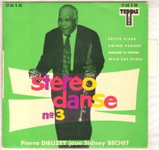 PIERRE DIEUZEY "JOUE SIDNEY BECHET" EP 1959 TEPPAZ 17-45 S 35 STEREO