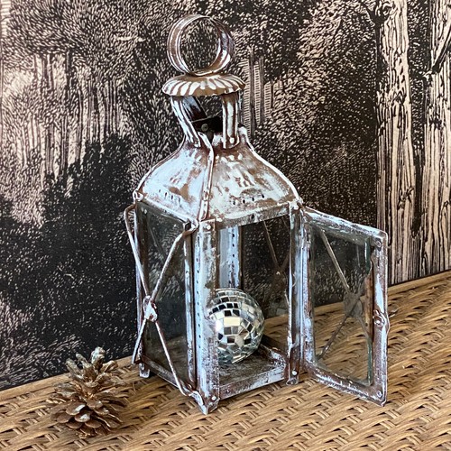 Ancienne lanterne tôle 4 - ancienne, en