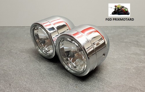 Optique phare moto - phare, double