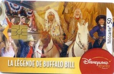 télécarte - la légende de Buffalo Bill - Dysneyland -  08/03