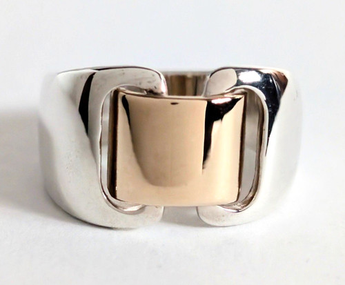Bague combinée vintage hermes - bague,