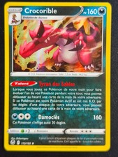Carte Pokémon Crocorible 113/195 HOLO EB12 Tempête Argentée FR NEUVE