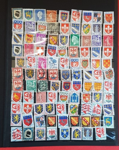 Planches timbres de - 7,