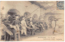 CPA ALGERIE BESSOMBOURG USINE DES LIEGES (cpa industrie intérieur
