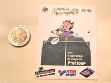 AUTOCOLLANT Ecole 1ER Pas PONGISTE /Cornilleau/SCHILDKROT