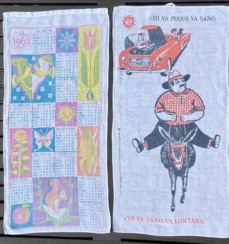 Vintage swiss linen - 2, tea