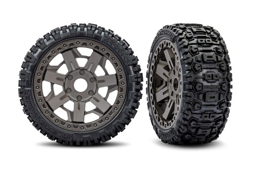 Traxxas 9071 gray pneus - traxxas, 9071-gray