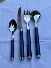 24 couverts genevieve  lethu Vintage Bleu Nuit