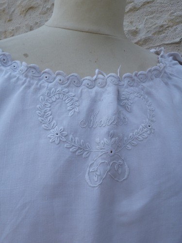 Chemise nuit 1900 lin - chemise, de