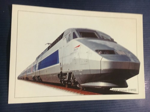 Carte postale train - cp, tgv