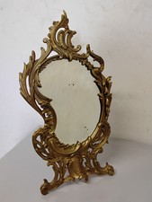 Miroir De Table , Psyché Ancien En Laiton