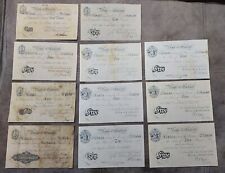 Réimpression sur papier avec W/M England 1 - 100 livres 1825-1882 y. LIVRAISO...