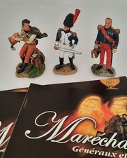 Lot De 3 Soldats En Plomb  HACHETTE Maréchaux D'empire N°55,54,53