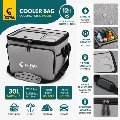 Sac isotherme 30l - isotherme, grande