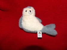 Doudou Peluche JELLYCAT Bébé Phoque Gris Blanc Crème Neuf