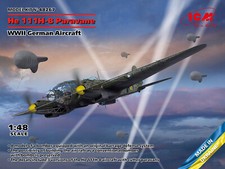 HEINKEL He 111H-8 "PARAVANE" WWII GERMAN AIRCRAFT  PLASTIC KIT ICM 1/48
