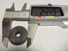 1 Ancienne vintage entretoise rondelle caoutchouc 24.5x7 mm