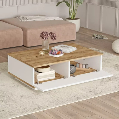 Table basse scandinave blanche