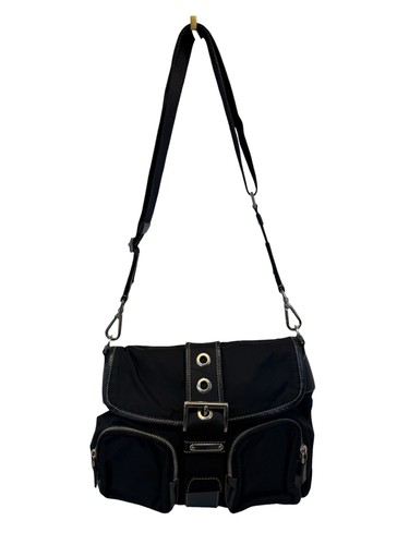 Sac besace noir nylon - , &