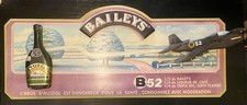 PANNEAU PUBLICITAIRE BOIS BAILEYS- ENSEIGNE BAR-  TRÈS RARE- COCKTAIL B52- AVION