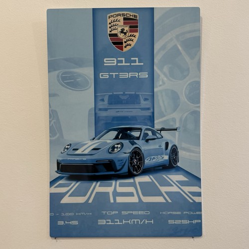 Plaque métal porsche 911 - plaque,