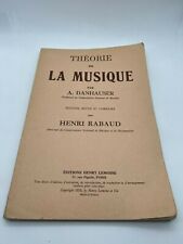 Théorie de la Musique - A. Danhauser - 1929