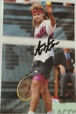 AUTOGRAPH ANDRE' AGASSI TENNIS