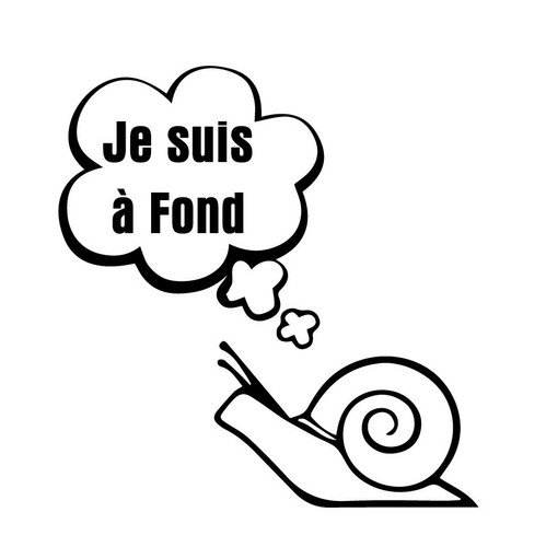 Sticker autocollant suis - suis, à