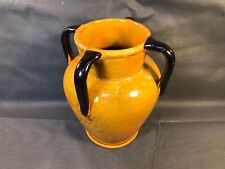 Ancien pot à anses en terre vernissée vase poterie artisanale vintage