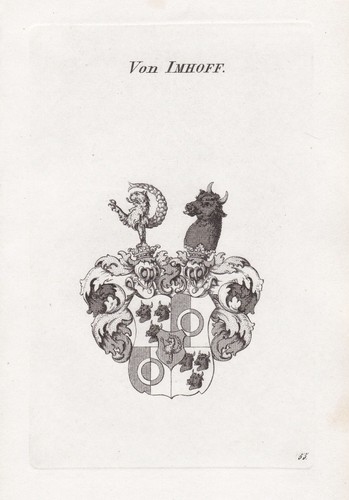 1830 imhoff imhof blason - imhof,