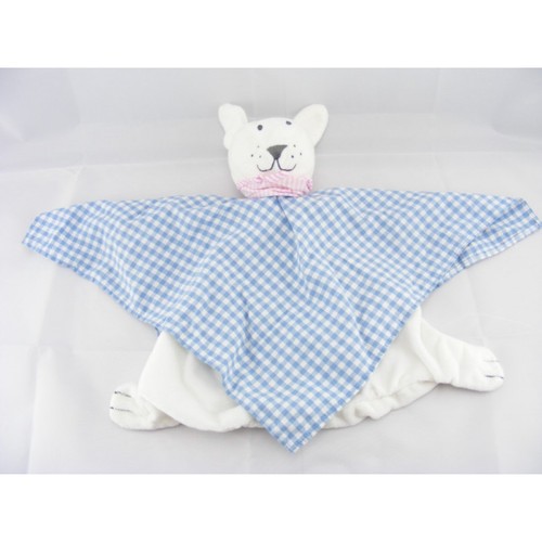 Doudou plat chien lapin - , blanc
