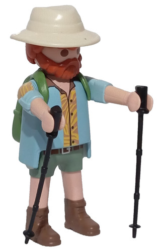 Playmobil figurine randonneur - figurine,