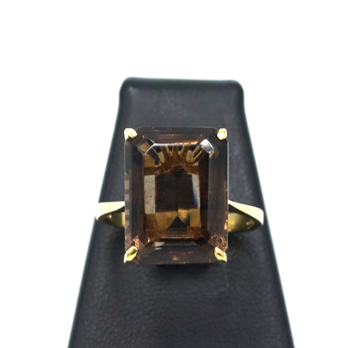 Bague quartz fumé - fumé, en