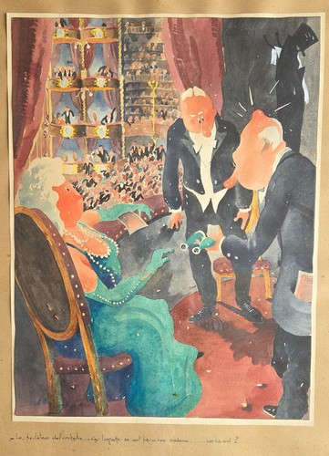 Tableau peinture gouache - ,