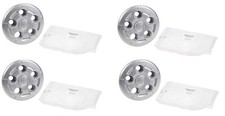 SET 4X ENJOLIVEUR DE ROUE ORIGINAL 16" FIAT DUCATO 2014- 1376388080 ARGENTE  