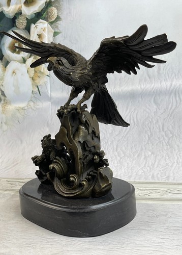 Chauve aigle bronze - aigle, sculpture