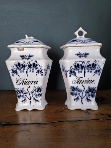 Lot anciens pots - de,