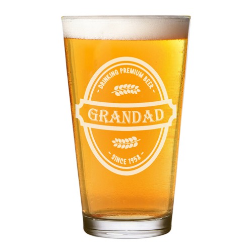 Personnalisé pinte verre - personnalisé,